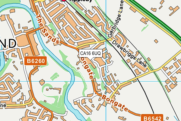 CA16 6UQ map - OS VectorMap District (Ordnance Survey)
