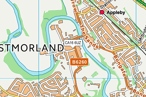 CA16 6UZ map - OS VectorMap District (Ordnance Survey)