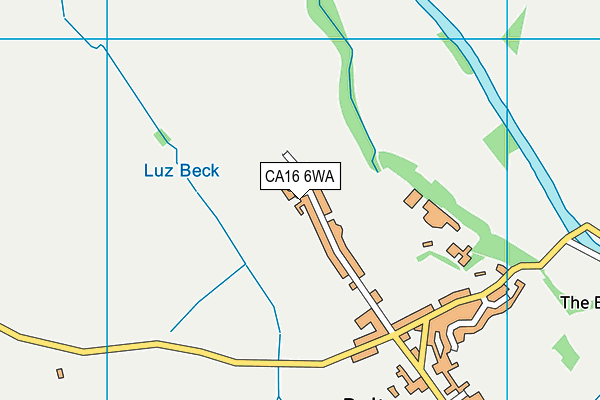 CA16 6WA map - OS VectorMap District (Ordnance Survey)
