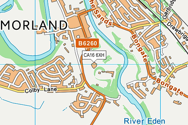 CA16 6XH map - OS VectorMap District (Ordnance Survey)