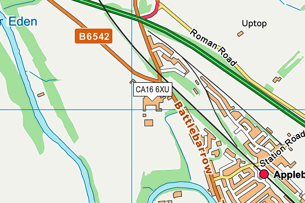 Appleby Grammar School map (CA16 6XU) - OS VectorMap District (Ordnance Survey)