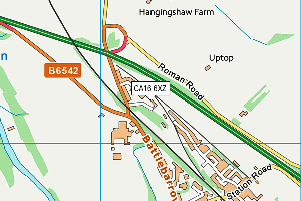 CA16 6XZ map - OS VectorMap District (Ordnance Survey)