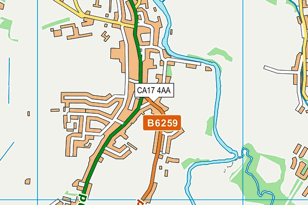 CA17 4AA map - OS VectorMap District (Ordnance Survey)