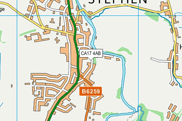 Kirkby Stephen Cricket Club map (CA17 4AB) - OS VectorMap District (Ordnance Survey)