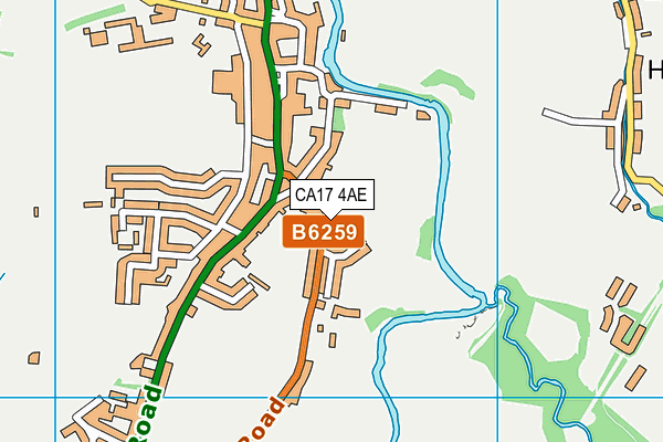 CA17 4AE map - OS VectorMap District (Ordnance Survey)