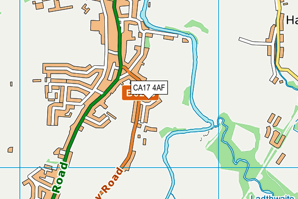 CA17 4AF map - OS VectorMap District (Ordnance Survey)