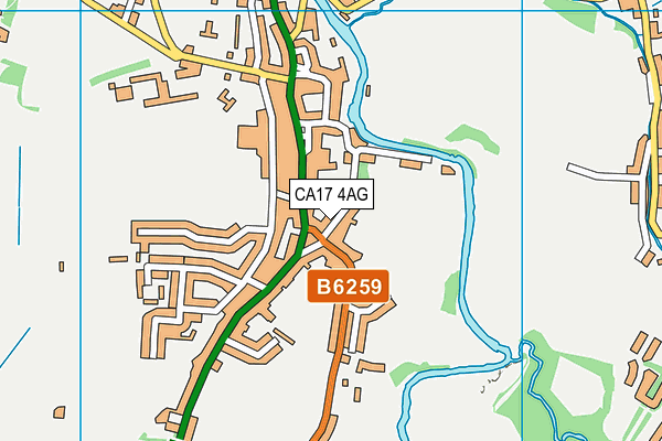CA17 4AG map - OS VectorMap District (Ordnance Survey)