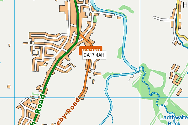 CA17 4AH map - OS VectorMap District (Ordnance Survey)