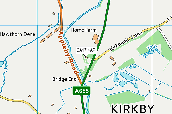 CA17 4AP map - OS VectorMap District (Ordnance Survey)