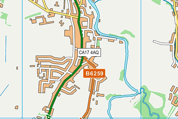 CA17 4AQ map - OS VectorMap District (Ordnance Survey)