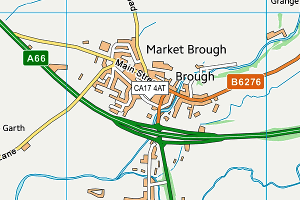 CA17 4AT map - OS VectorMap District (Ordnance Survey)