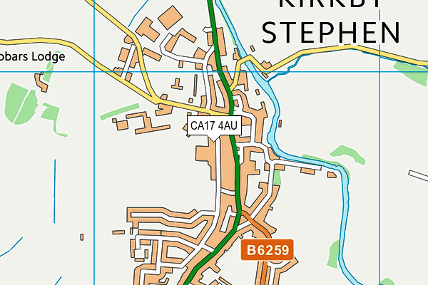 CA17 4AU map - OS VectorMap District (Ordnance Survey)