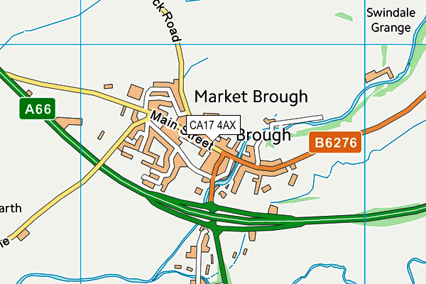 CA17 4AX map - OS VectorMap District (Ordnance Survey)