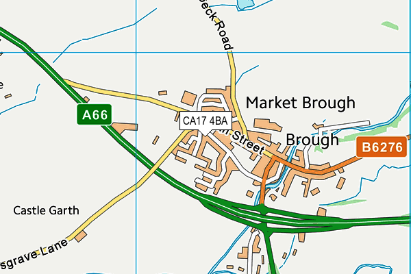 CA17 4BA map - OS VectorMap District (Ordnance Survey)