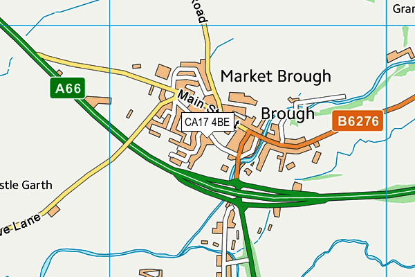 CA17 4BE map - OS VectorMap District (Ordnance Survey)