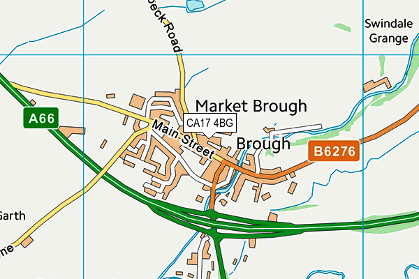 CA17 4BG map - OS VectorMap District (Ordnance Survey)