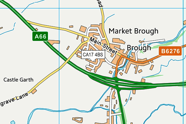 CA17 4BS map - OS VectorMap District (Ordnance Survey)