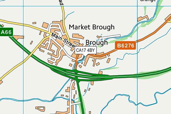 CA17 4BY map - OS VectorMap District (Ordnance Survey)