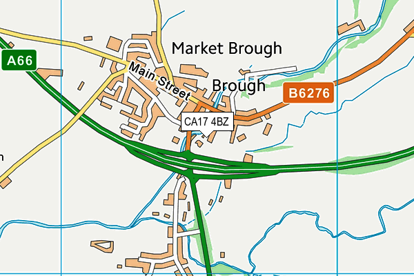 CA17 4BZ map - OS VectorMap District (Ordnance Survey)