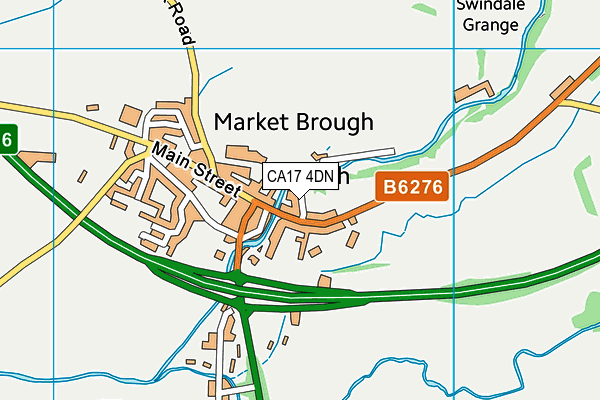 CA17 4DN map - OS VectorMap District (Ordnance Survey)