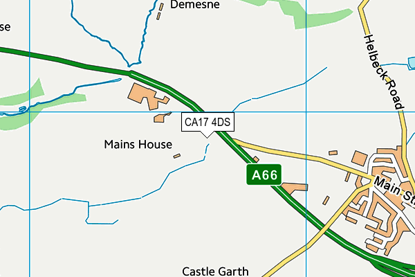 CA17 4DS map - OS VectorMap District (Ordnance Survey)