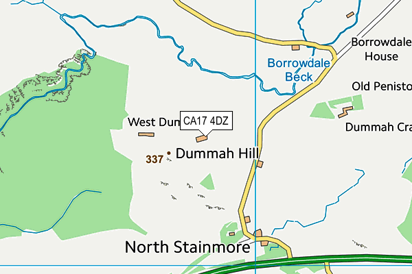 CA17 4DZ map - OS VectorMap District (Ordnance Survey)