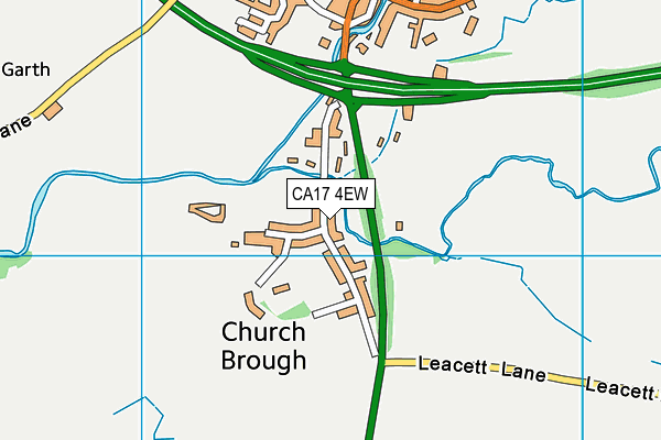 Brough Community Primary School map (CA17 4EW) - OS VectorMap District (Ordnance Survey)