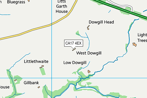 CA17 4EX map - OS VectorMap District (Ordnance Survey)