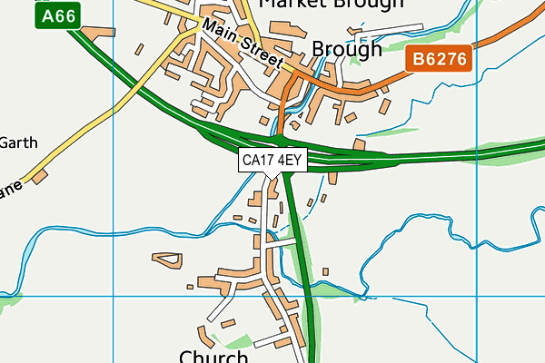 CA17 4EY map - OS VectorMap District (Ordnance Survey)