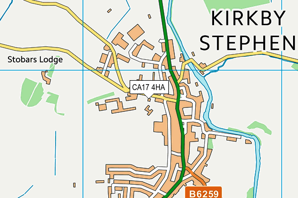 Kirkby Stephen Grammar School map (CA17 4HA) - OS VectorMap District (Ordnance Survey)