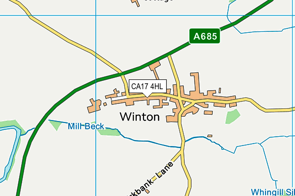 CA17 4HL map - OS VectorMap District (Ordnance Survey)