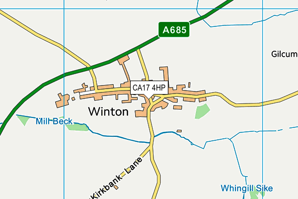 CA17 4HP map - OS VectorMap District (Ordnance Survey)