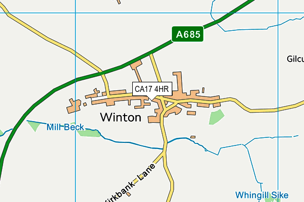 CA17 4HR map - OS VectorMap District (Ordnance Survey)