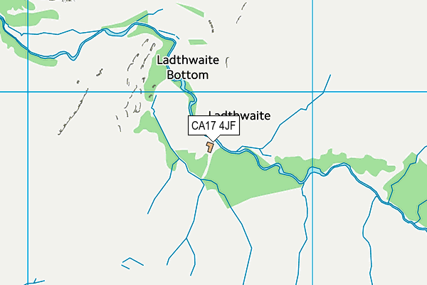 CA17 4JF map - OS VectorMap District (Ordnance Survey)