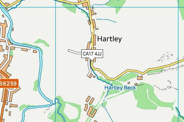 CA17 4JJ map - OS VectorMap District (Ordnance Survey)