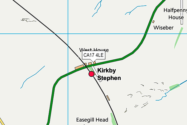 CA17 4LE map - OS VectorMap District (Ordnance Survey)