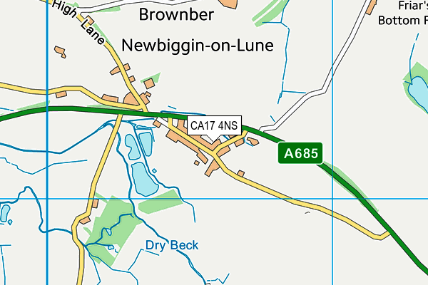 CA17 4NS map - OS VectorMap District (Ordnance Survey)