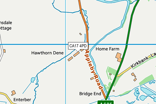 CA17 4PD map - OS VectorMap District (Ordnance Survey)