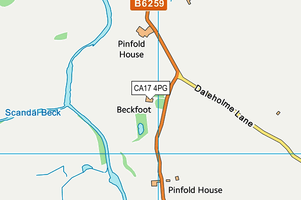 CA17 4PG map - OS VectorMap District (Ordnance Survey)