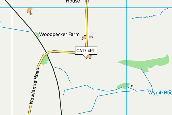 CA17 4PT map - OS VectorMap District (Ordnance Survey)