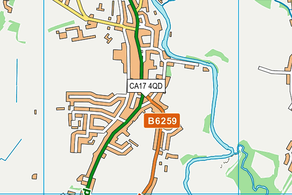 CA17 4QD map - OS VectorMap District (Ordnance Survey)