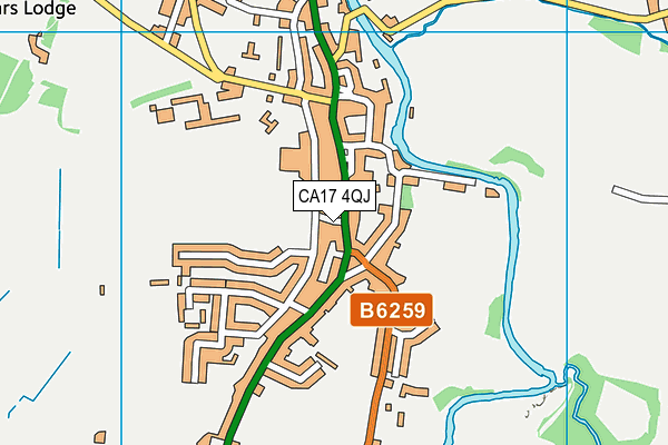 CA17 4QJ map - OS VectorMap District (Ordnance Survey)