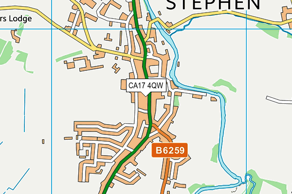 CA17 4QW map - OS VectorMap District (Ordnance Survey)