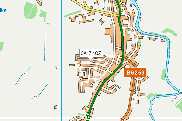 CA17 4QZ map - OS VectorMap District (Ordnance Survey)