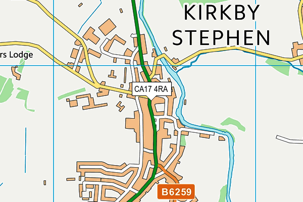 CA17 4RA map - OS VectorMap District (Ordnance Survey)