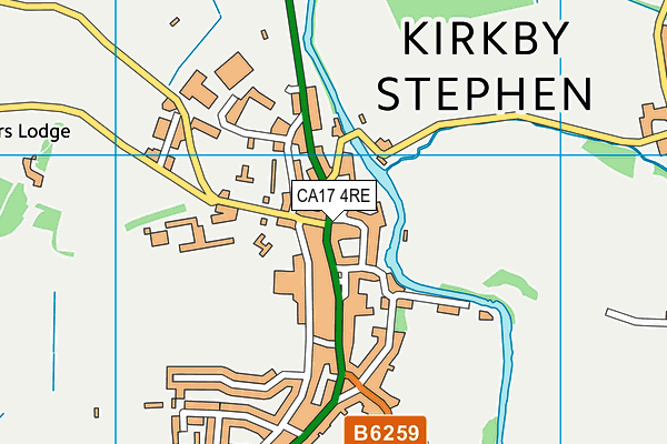 CA17 4RE map - OS VectorMap District (Ordnance Survey)