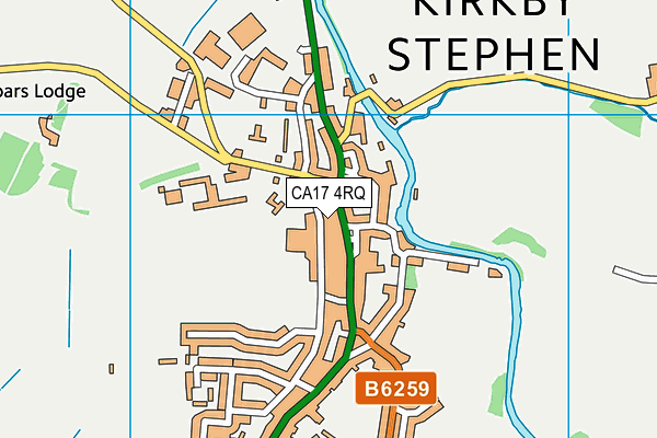 CA17 4RQ map - OS VectorMap District (Ordnance Survey)