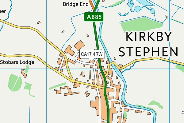 CA17 4RW map - OS VectorMap District (Ordnance Survey)