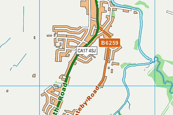 CA17 4SJ map - OS VectorMap District (Ordnance Survey)