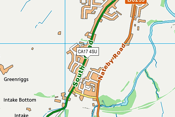 CA17 4SU map - OS VectorMap District (Ordnance Survey)